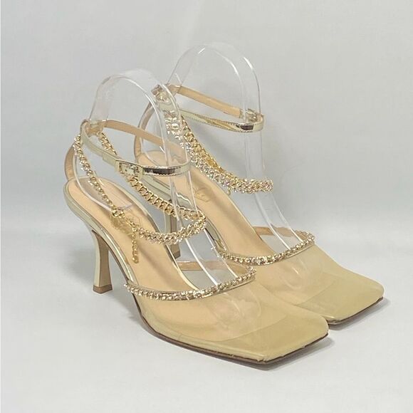 Nalebe Stellar Crystal-Embellished Ankle-Strap Pumps size 38 - Picture 7 of 13